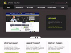 screenshot du site internet binaire options